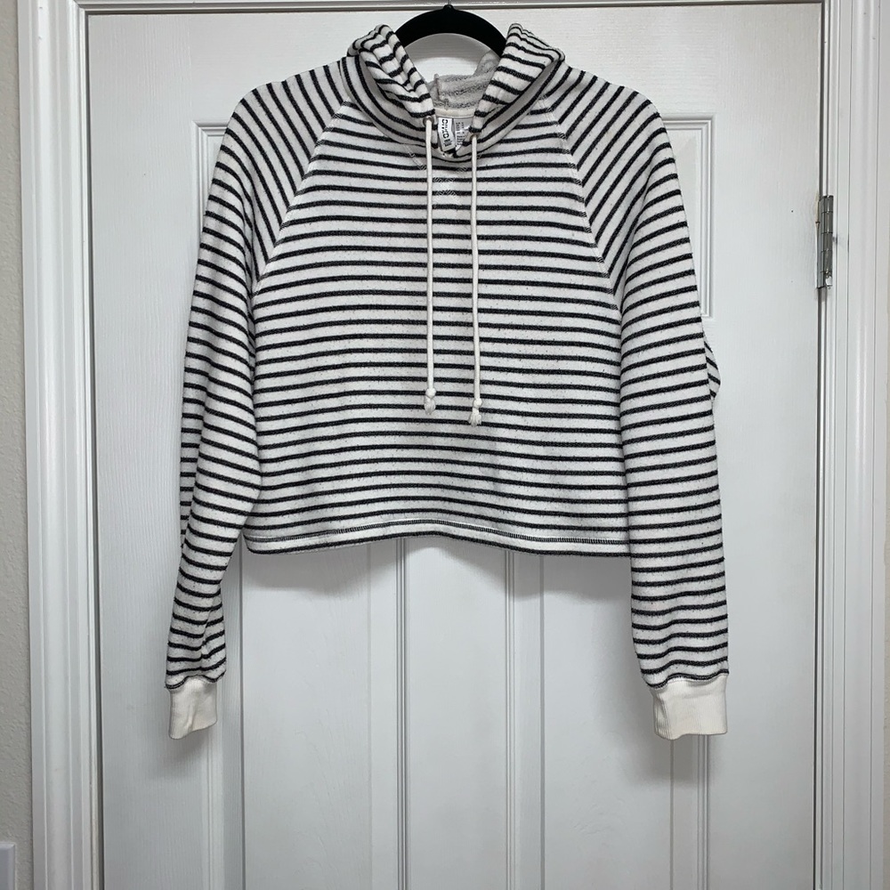 Women’s Striped Hooded Sweater